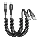 絡まらないだけで、こんなに快適？AviBrex コイル型USB Type-Cケーブル（2m・2本セット）が日常にちょうどいい理由