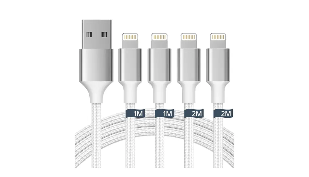 iphone 充電ケーブル【1M/2M 各2本 MFi認証品】ライトニングケーブル 充電器 ケーブル 高速データ転送 最大2.4A急速充電 USB A-lightning ナイロン編み 断線防止 超高耐久iPhone14/14 Pro/13/13 Pro/12/11/X/8/8plus/7/6/iPad 各種対応