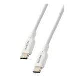 エレコム USB Type-C & Type-C ケーブル MPA-CCSSM10WH｜毎日触るものだから、ケーブルにも心地よさを