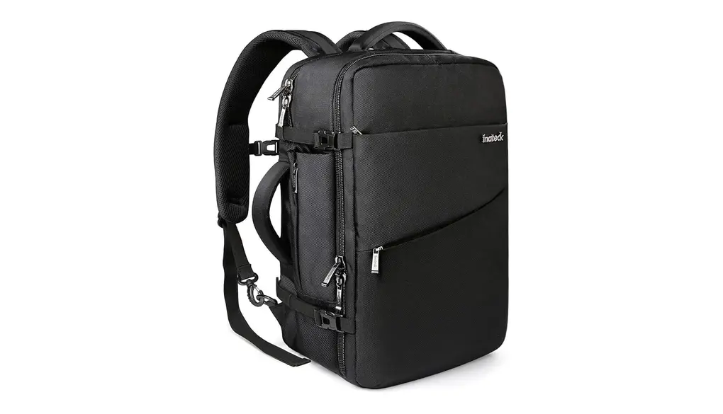 [Inateck] 40L 旅行 リュック 大容量 3way バックパック 機内持ち込み 収納力 出張 軽い 盗難防止 撥水加工 15.6-17インチPC バッグ 男女兼用 通勤 通学 人気 耐衝撃 おしゃれ ブラック