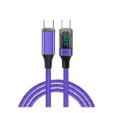 【充電の手応えが見える】JIARUIJIANKJ 100W PD急速充電 USB-Cケーブル｜数字で納得できるLEDディスプレイ搭載モデル