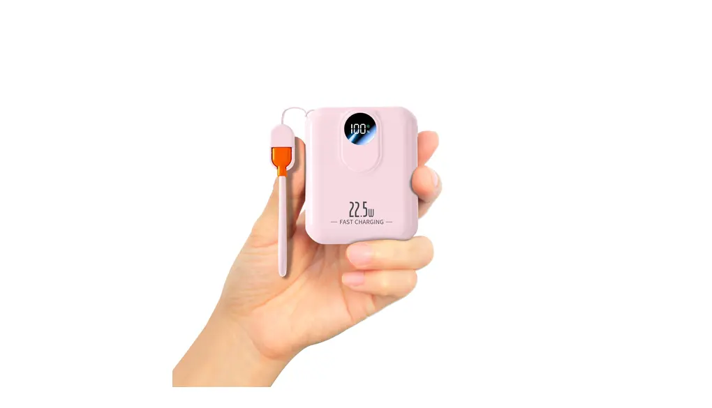 JVGoalモバイルバッテリー 10000mAh 22.5W PD3.0/QC3.0 急速充電 小型軽量 2台同時充電対 Type-C入出力兼用 LCD残量表示 持ち運び便利 機内持ち込み可 旅行・日常使い最適 付属ケーブル付きPSE認証済 iPad/iPhone/Android各種スマホ対応 (ピンク)