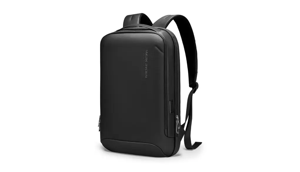 MARK RYDEN ビジネスリュック 薄型 セミハードなバックパック ハードシェルリュック 防水 メンズ リュックサック YKK ファスナー USB充電ポート15.6インチPC収納 軽量デイリー