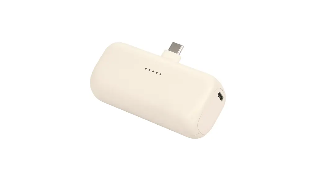 MOTTERU(モッテル) ダイレクト モバイルバッテリー 5,000mAh PD20W出力対応 USB-Cコネクタ PSE適合製品 iPhone Air 17 17Pro 16 15 Galaxy Android スマートフォン 機内持込 アーモンドミルク MOT-MB5002-ECAM