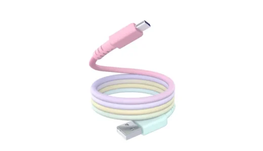 絡まないだけで、毎日がちょっと気持ちいい。MOTTERU マグネットケーブル グラデーション USB-A to USB-C（MOT-MGGAC100）