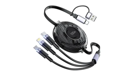 【もう迷わない充電環境】MTAKYI 100W 3in2巻き取り式充電ケーブル｜1本で全部済むって、こんなに楽なんだ