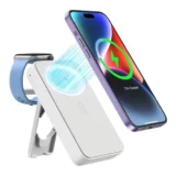 【充電の持ち物、これで終わり】NEWQ 10000mAh MagSafe対応モバイルバッテリー｜iPhoneとApple Watchを一緒に任せられる安心感