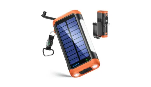 【電源が途切れない安心を置いておく】Okanne ソーラーモバイルバッテリー 61800mAh｜手回し発電まで備えた心強い一台