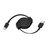 オウルテック 両引きタイプ 巻取り式USB Type-A to Cケーブル OEC-CBR2AC12-BK｜充電のたびに感じていた小さなイラッを、静かに消してくれる一本