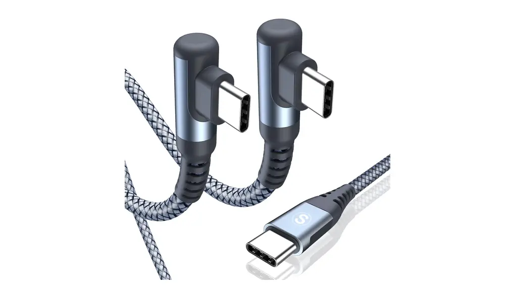 タイプc ケーブル L字 【3M/2本セット】PD対応 60W急速充電(USB C&USB C ケーブル) iPhone17 16 15 充電器 Type-c アイフォン16 15/いphone16 15 pro Max,iPad Pro/Air/mini6,MacBookPro,Samsung Galaxy S25/S24/S23/S22/S21,Pixel等Type-c機種対応-灰