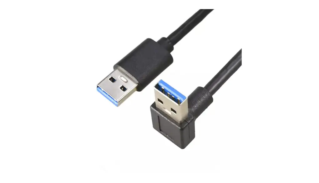 ViViSunUSB3.0上下左右90°方向変換ケーブルUSB・A(オス)-USB・A(オス) USB 3.0 ケーブル タイプA-タイプA オス-オス 金メッキコネクタ [ 両端 USB・A平型ケーブル ]USB 3.0 ケーブル タイプA-タイプA オス-オス メッキコネクタ搭載 高耐久性 USBケーブル 両端 オス モデム対応 (下L, 1m)