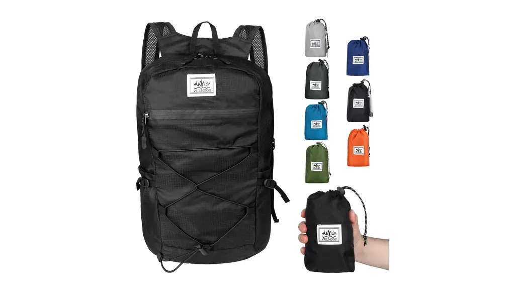 [Vulmoon] 折り畳み アウトドア 折りたたみ リュック 15L 防水 軽量 163g 旅行 収納袋付き 男女兼用