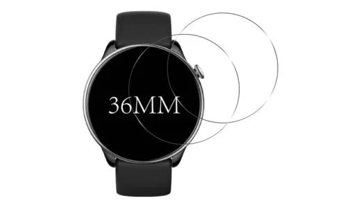 【貼っているのに気づかれない】Eguoer 36mm円型ガラスフィルム｜スマートウォッチを静かに守る2枚セット