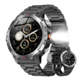 【fusho スマートウォッチ 1.46インチ】Bluetooth通話×100種運動モード｜付属ベルト2本で楽しむ高コスパモデル