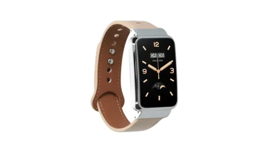 スポーツ感が強すぎる問題に｜kwmobile Xiaomi Mi Band 7 Pro対応 本革アームバンドで腕元が落ち着く