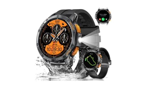 【アウトドアも日常もこれ一本】LIGE DM1 GPSスマートウォッチ｜1.43インチAMOLED＆懐中電灯搭載のタフ系モデル