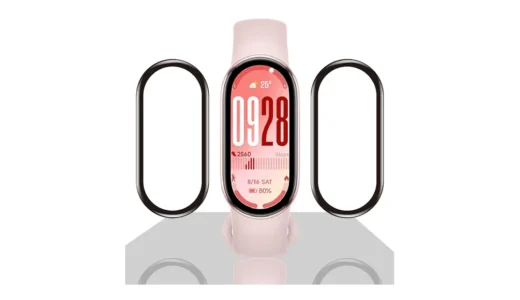 貼ってないみたい、なのに安心感が違う｜Xiaomi Smart Band 10対応 Manshijie 保護フィルム2枚セット