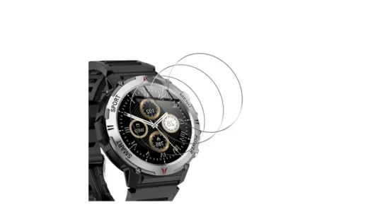 【貼るだけで安心が手に入る】salywin 1.46インチ丸型スマートウォッチ用ガラス保護フィルム｜気泡レスで失敗しにくい3枚セット