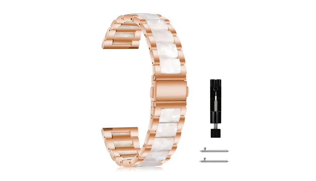 [ShinKin] バンド 18mm 20mm 22mm 交換用バンド 樹脂交換ベルト Huawei、Garmin、Xiaomi、Samsung、Amazfit 、Ticwatch 対応 樹脂ステンレス製 金属バンド 金属ステンレス鋼 替えストラップ 耐久性のある ビジネス風 替えストラップ 防錆 調整器具付き 男女兼用 （ローズゴールド/ピンク - 18mm ）