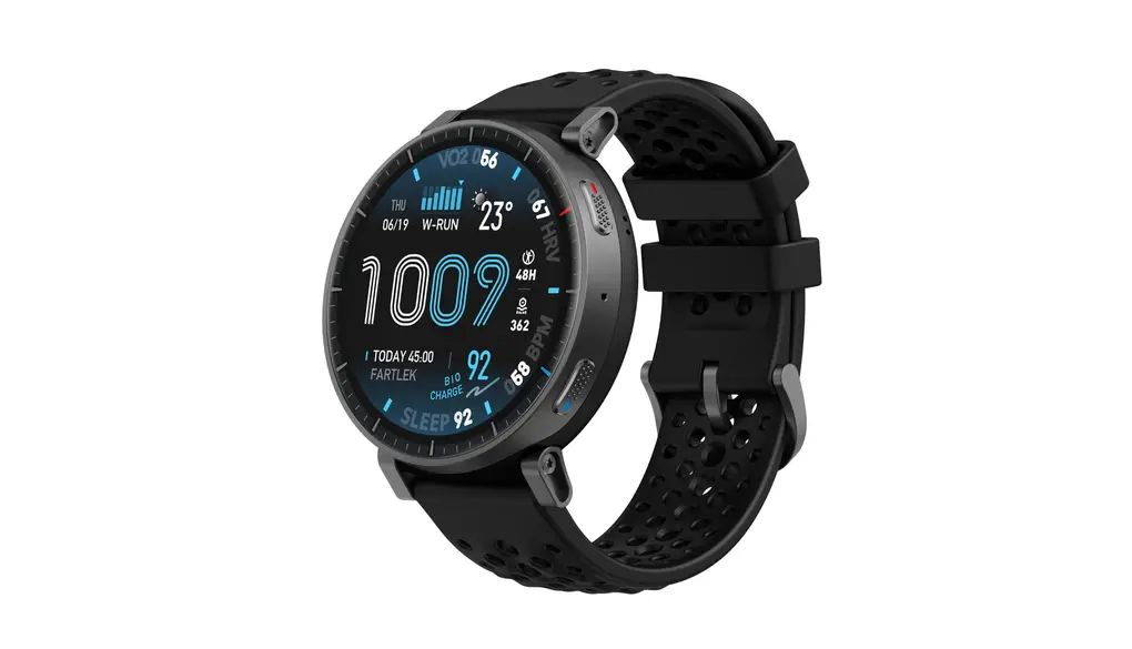 Amazfit Active Max 48mm スマートウォッチ ハイブリッドトレーニング ヤマレコ ヤマップ 3000nit高輝度 GPS 5衛星 オフラインマップ AIによる音声操作と睡眠/運動管理 心拍 睡眠 健康管理 170+スポーツモード ナビゲーション ルートインポート5ATM防水 Max 25日間バッテリー持続 丸型