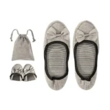 【amifun 携帯用折りたたみスリッパ】入学式・参観日にちょうどいい一足｜バッグにすっと入る上品コンパクト室内履き