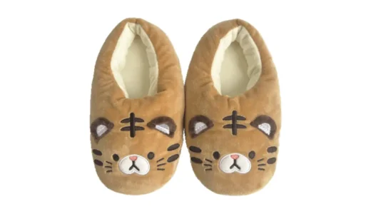 BACKYARD FAMILY キッズアニマルルームシューズ（トラ）｜ぬいぐるみみたいな可愛さ！子どもが自分から履きたくなる室内スリッパ
