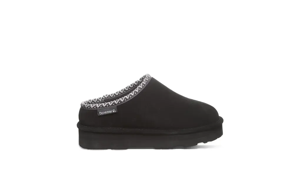 [BEARPAW] ベアパウ スリッポン スリッパ 厚底 Martis 撥水加工 防汚加工 本革 防寒 あたたかい シューズ もこもこ