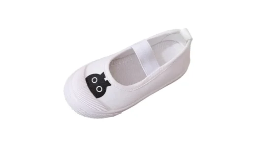 BicoBico 上履き（ホワイト-ウサギ）｜かわいいだけじゃない！子どもが自分で履きたくなるキッズ用キャンバスシューズ