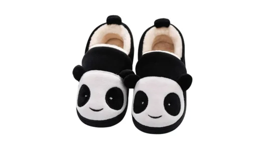 Eagsouni 子供用ルームシューズ｜パンダ＆ねこが可愛い冬スリッパ。裏ボアでぬくぬく＆脱げにくい室内履き