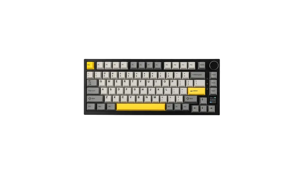 EPOMAKER Ajazz AK820 Pro ゲーミングキーボード 75% ガスケット搭載 メカニカルキーボード TFTスクリーン 3モード(Bluetooth 5.1/2.4Gワイヤレス&Type-C有線) 消音フォーム搭載 (Grey, Ajazz Flying Fish Switch)