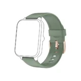 GanRiver GRF21交換用ベルト｜スマートウォッチの印象が変わるTPUリストバンド（グリーンゴールド）
