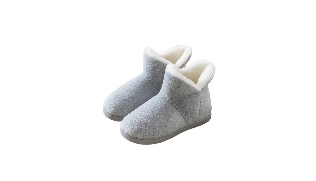 [HAPLUE]ルームシューズ 室内履き スリッパ スノーブーツ 暖かいブーツ プラスベルベット 厚いソール 保温する かかとを包む サンゴフリース 屋内と屋外 夫婦用 HMX-M1902