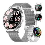 LIGE FV16 レディーススマートウォッチ｜1.32インチAMOLED×通話対応、きれいめ派の毎日を整える1本