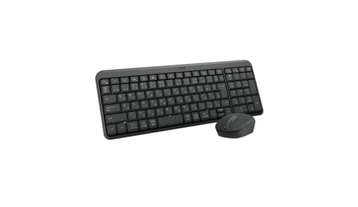 Logicool MK250GRd｜静かな作業環境をつくるワイヤレスキーボード＆マウスセット。テンキー付きなのにデスクが広くなる