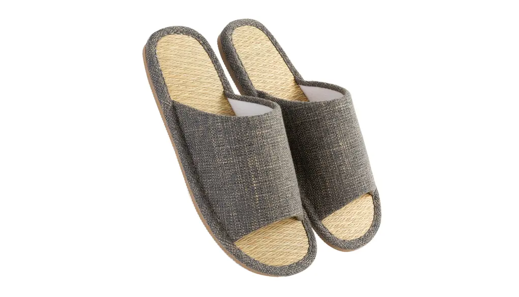 [mianshe] スリッパ い草 ルームシューズ 春夏 室内 リネン 亜麻 男女兼用 涼しい 滑り止め むれない 室内はき 軽量 前開き 無地 井草