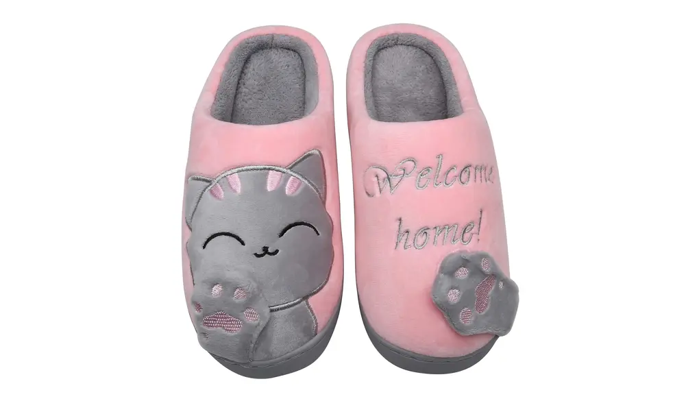 [Mishansha] スリッパ 冬 室内履き レディース メンズ 可愛い 猫柄 洗える あたたかい ルームシューズ もこもこ フワフワ