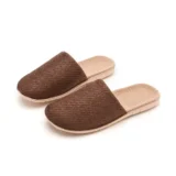 天然素材で足さらさら｜L ルームシューズ（マライ草×リネン）春夏に心地いいナチュラルスリッパ