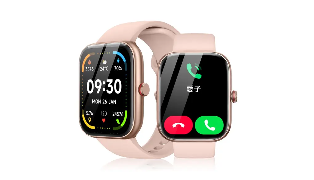 スマートウォッチ メンズ レディース 通話対応 1.85インチ大画面 LINE通知 100＋運動モード IP68防水 文字盤変更可能 長時間バッテリー iOS/Android対応