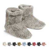 Rilobi モコモコスリッパ｜足首までぬくぬく包む冬用ルームシューズ。滑り止め＆洗える設計で部屋時間が快適に