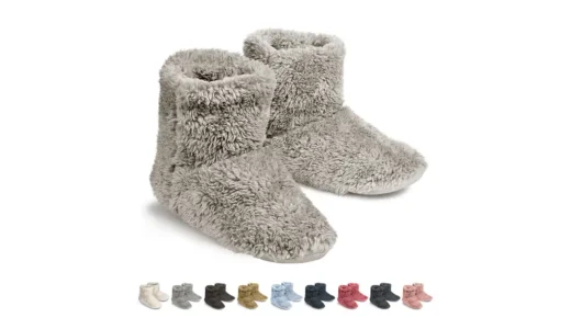 Rilobi モコモコスリッパ｜足首までぬくぬく包む冬用ルームシューズ。滑り止め＆洗える設計で部屋時間が快適に