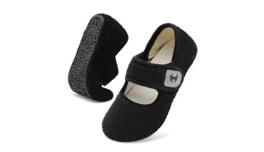 Scurtain かかと付きルームシューズ｜入院・介護で助かる面ファスナー式の室内履き。滑りにくく履かせやすい安心設計