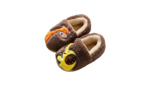 Shopyruder 子供用アニマルルームシューズ｜冬のフローリングでもぬくぬく歩ける、もこもこキッズスリッパ