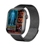 スマートウォッチ【最新進化モデル】2.1インチ大画面×Bluetooth通話対応｜日常が変わる多機能モデル（黒・ミラノ）