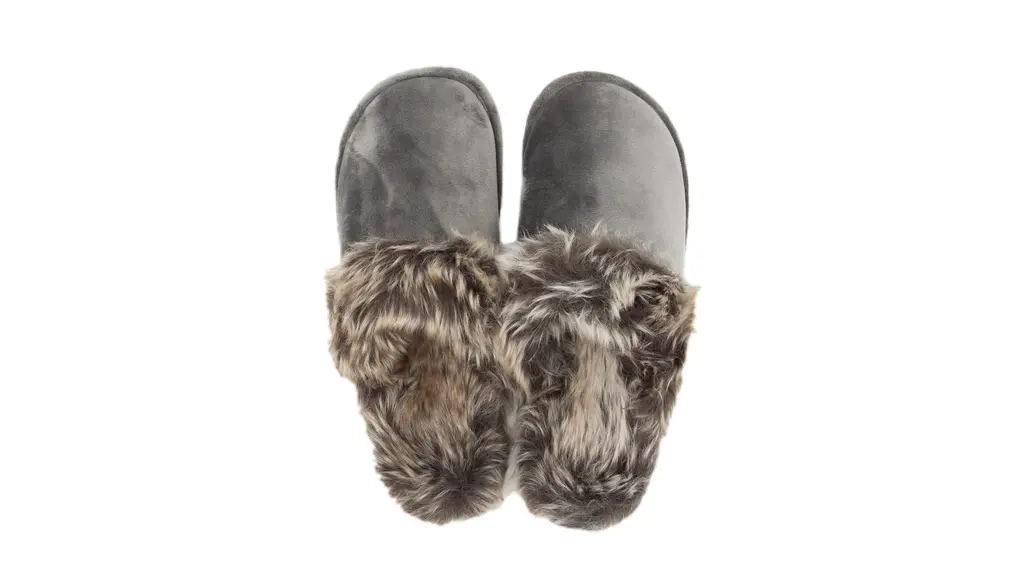 [smatabi] スリッパ ファー付き ルームスリッパ 【 ふわもこ ムートン風 スエード 男女兼用 】 ルームシューズ 防寒 室内 履き 冬 あたたかい