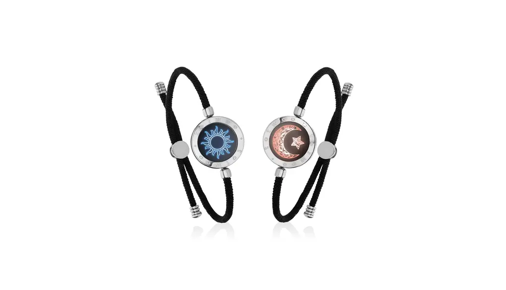 [TOTWOO] スマートブレスレット ペア 着信通知·振動機能付き カップル つけっぱなし 遠距離 タッチ アクセサリー