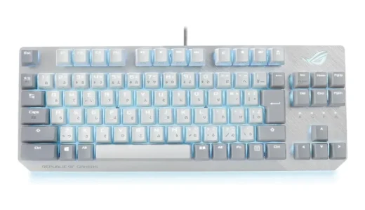 白デスクが一気に完成するキーボード｜ASUS ROG Strix Scope NX TKL Moonlight White 日本語配列メカニカル