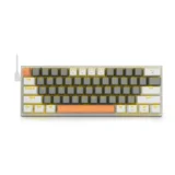 デスクが一気に広くなる！e元素 61キー メカニカルキーボード（赤軸）｜60％コンパクトで軽快に使えるゲーミングモデル