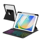 EAMPANG iPadキーボード付きケース｜作業効率が変わる？回転＆バックライトで快適化