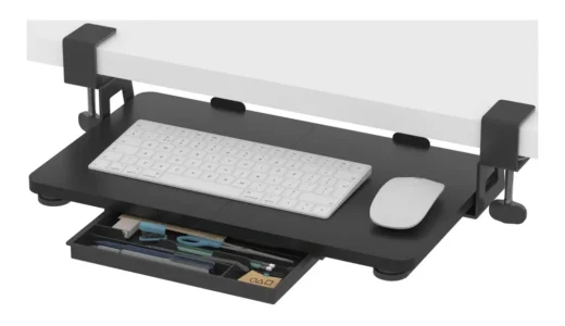 ETHUキーボードトレイで解決｜狭いデスクに余白を生む後付け収納