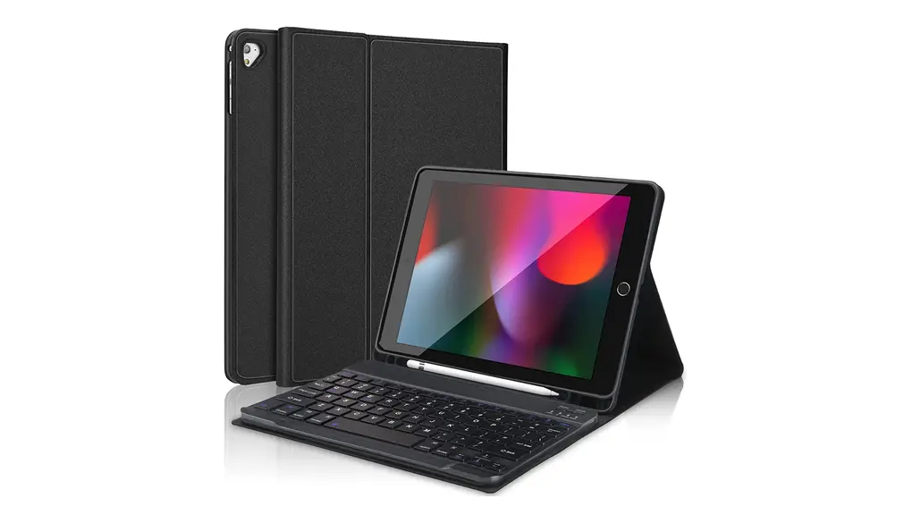 【2024革新モデル】 iPad キーボード 9.7 インチ - ipad 第6世代 第5世代 キーボード ケース 人気 超軽量 脱着式 iPad Pro 9.7/Air2/Air兼用 ペンシルホルダー付き Bluetoothキーボードカバー 耐衝撃 全面保護 多角度調整 耐久性 US配列 日本語説明書付き